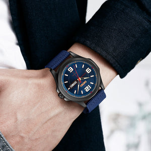 SKMEI - 9315 - Casual Nylon Strap Men’s Watch - blue image 2