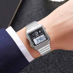SKMEI 2450 - Classic Retro Digital Watch - Silver image 2