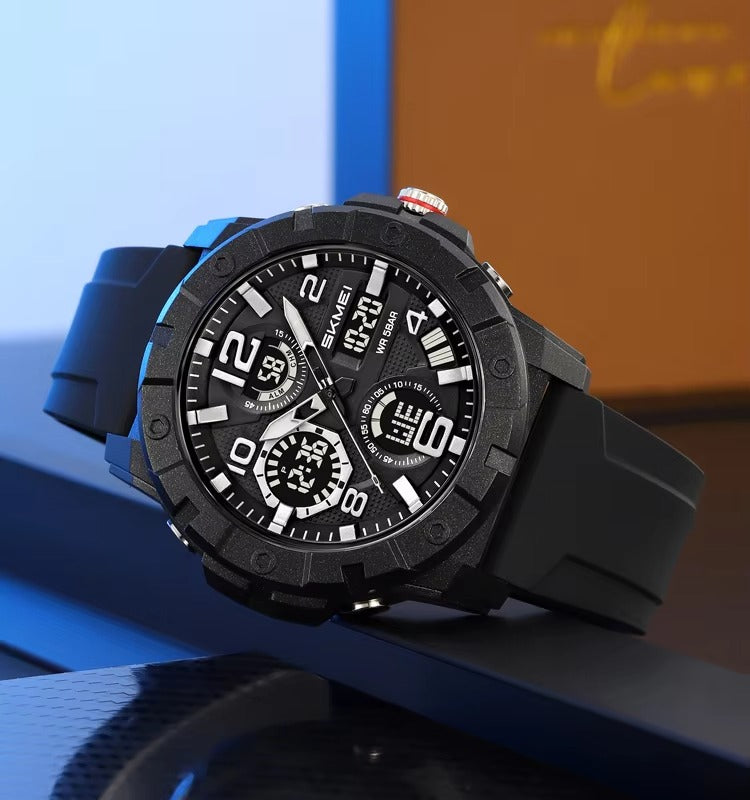 Skmei - 2487 - Urban Storm Dual Display Watch - Black image 1