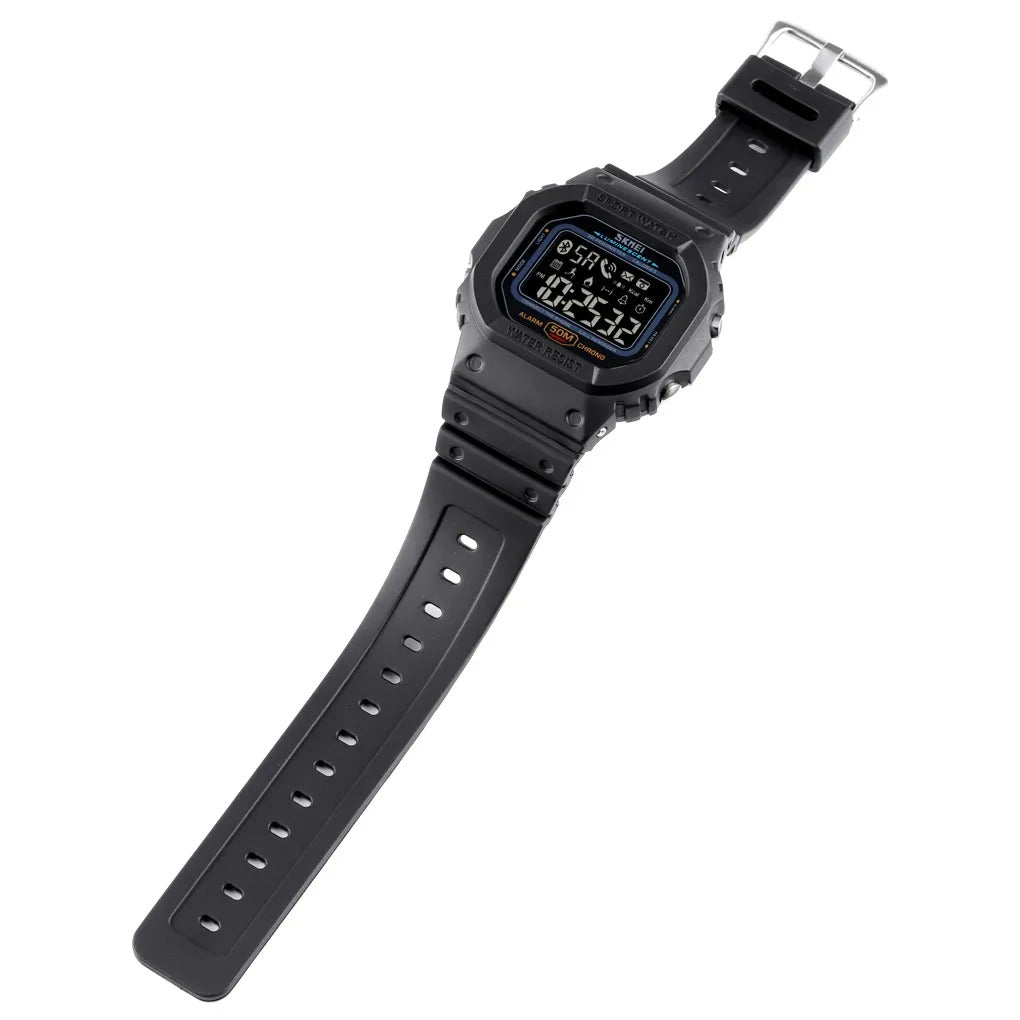 SKMEI - 1629 - Bluetooth Step Count High Quality Sports Watch Pedometer - Black image 5