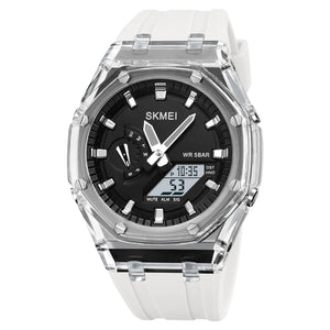 Skmei - 2100 - World Time 50m Waterproof - White/Black image 0