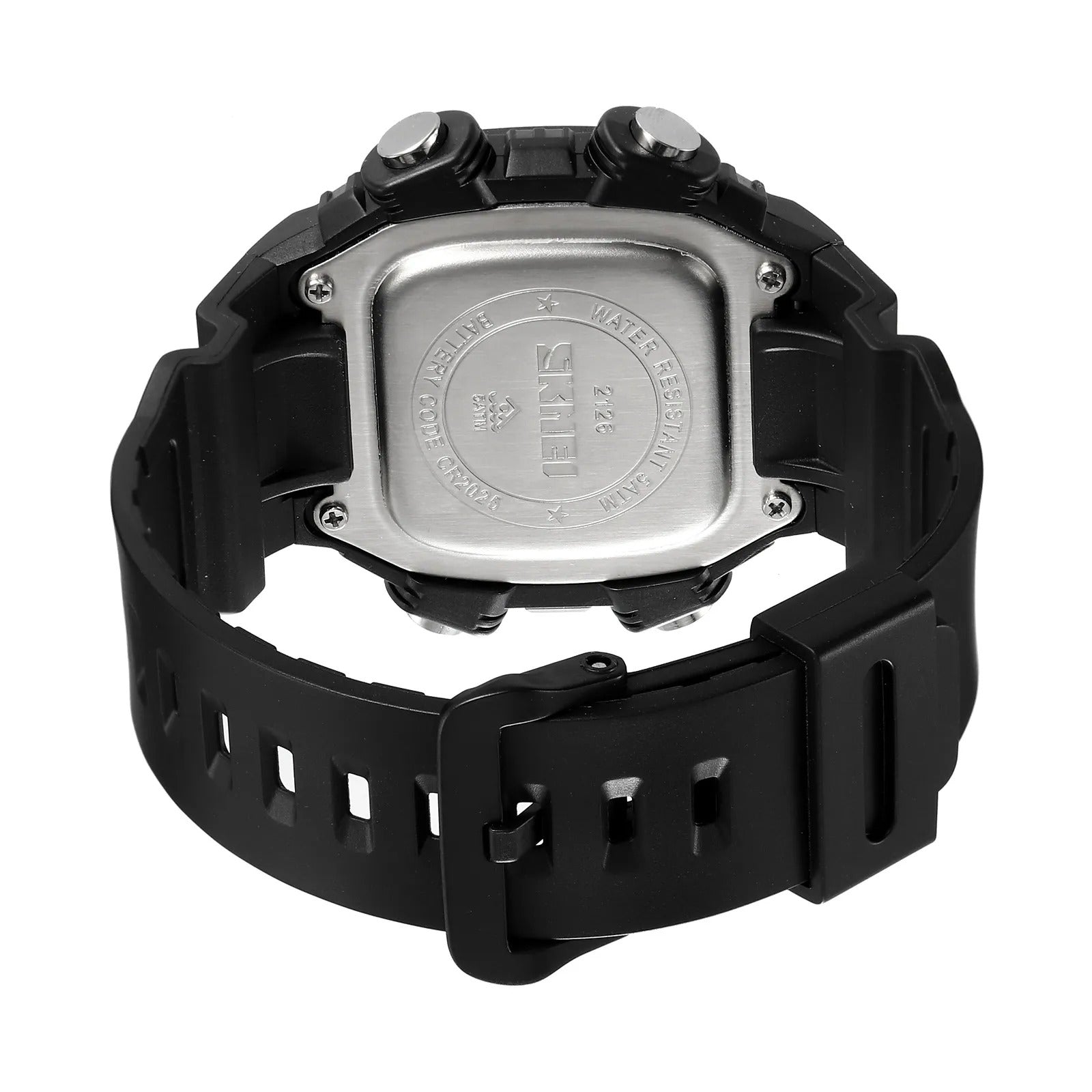 Skmei - 2126 - Luminous 50m Waterproof Mutifunctional - Black/Black image 5