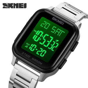 Skmei - 1859 - Digital Electronic LED Display Watch - silver image 4