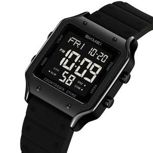 Skmei - 2526 - Women Digital Watch Original Silicone Strap - Black/Black image 0