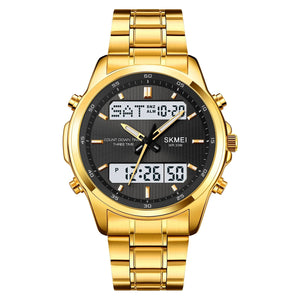 Skmei - 2049 - Multifunctional Waterproof Watch - gold/white image 0