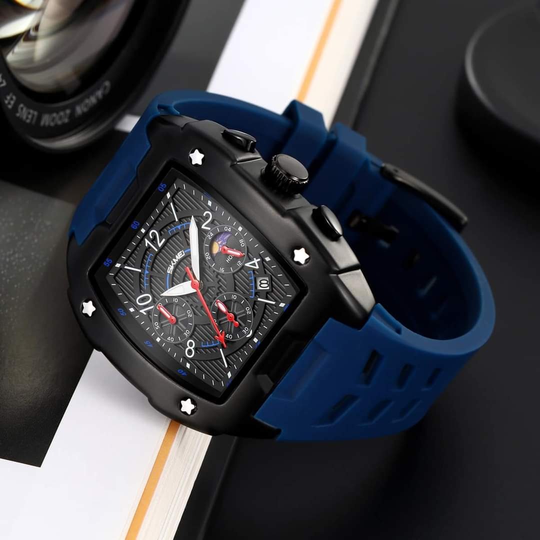 SKMEI - 9345 - Multifunctional Chronograph Quartz Watch - blue image 3