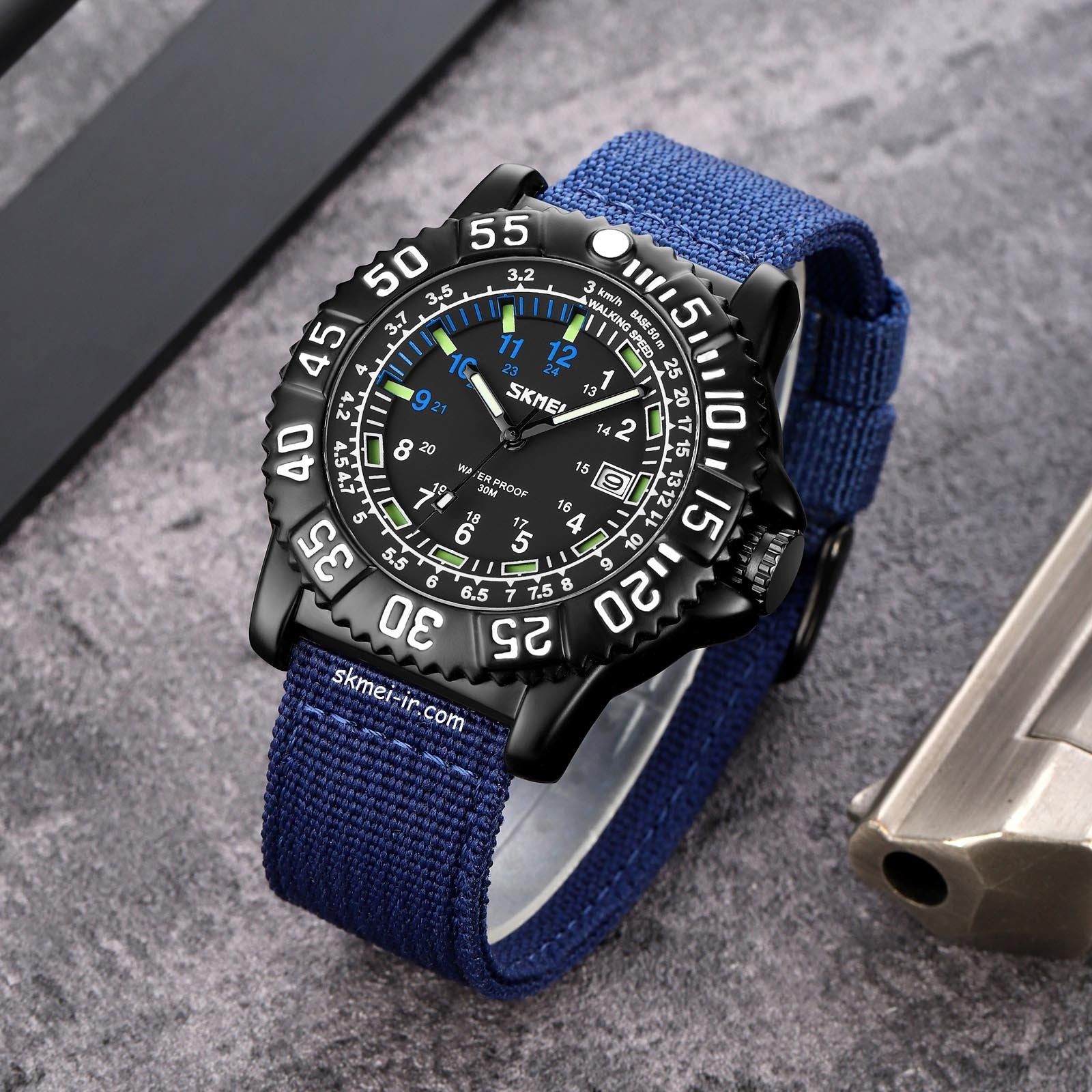 SKMEI - 9281 - High Quality Luxury Watch - Blue image 0