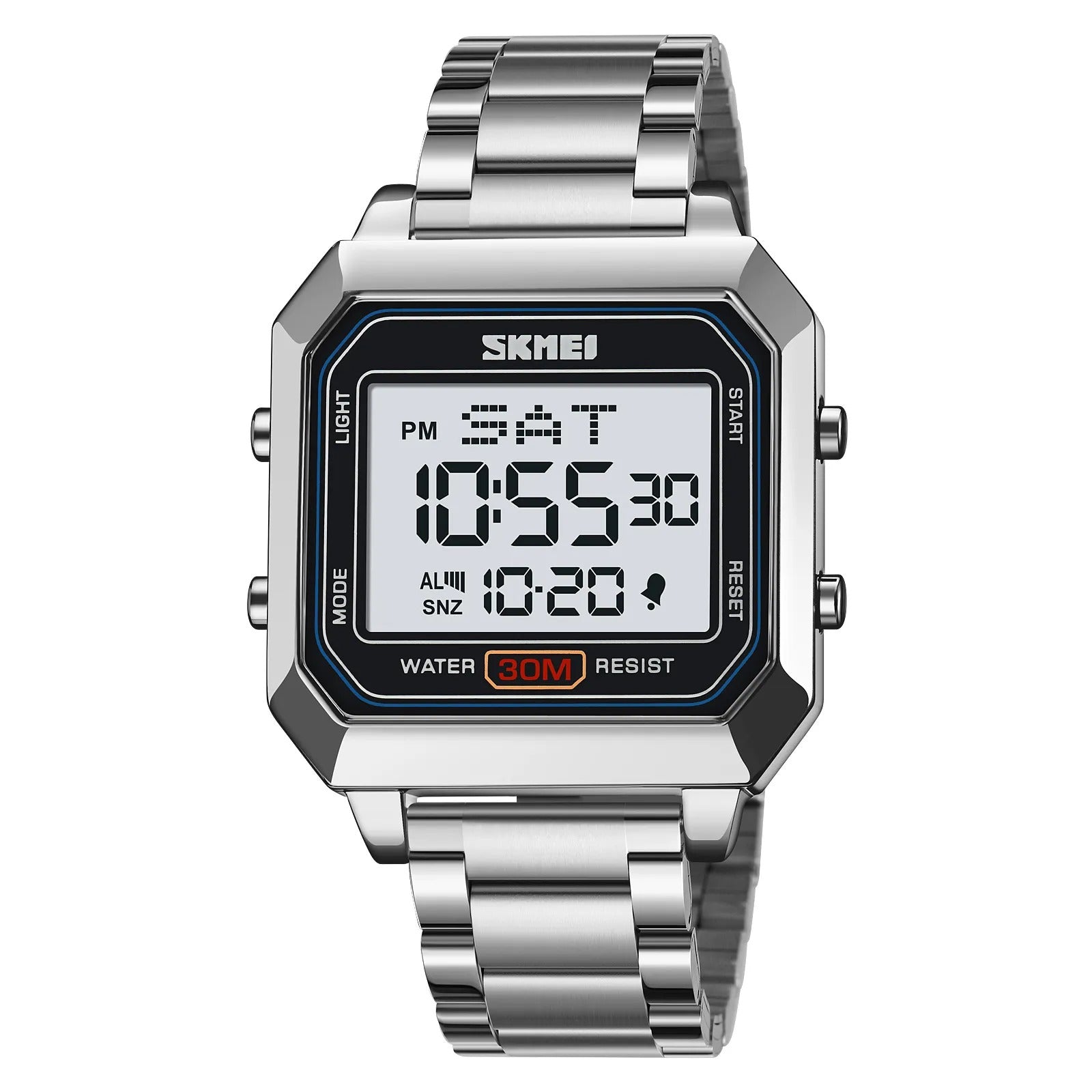 Skmei – 2149 – Metal Digital Watch – Silver image 1
