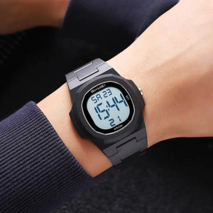 SKMEI 2428 Digital Casual Sports Watch - Black/White image 2