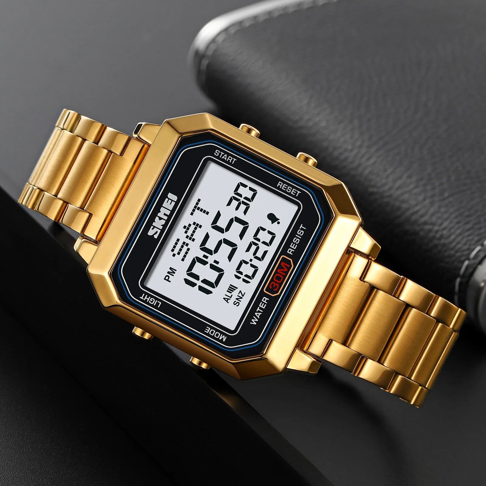 Skmei – 2149 – Metal Digital Watch – Gold image 3