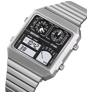 SKMEI 2198 Digital Thermometer Multifunctional Watch - Silver image 2