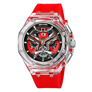 Skmei - 2426 - Aggressive Sporty Chronograph Watch - red image 1