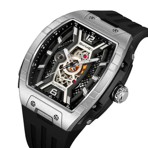SKMEI - M033 - Phantom Automatic Skeleton Watch - silver image 0