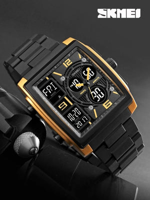 Skmei - 1274 - Luxury Digital Watch For Mens - Gold image 0