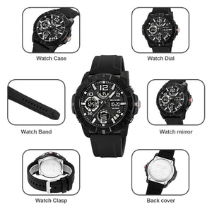 Skmei - 2487 - Urban Storm Dual Display Watch - Black image 4