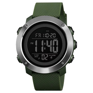 SKMEI - 1416 - High Quality Luxury Watch - Army/Green-Steel image 1