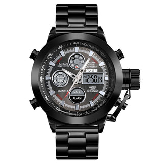 SKMEI - 1515 - Professional Double Display Quartz Watch - black image 0