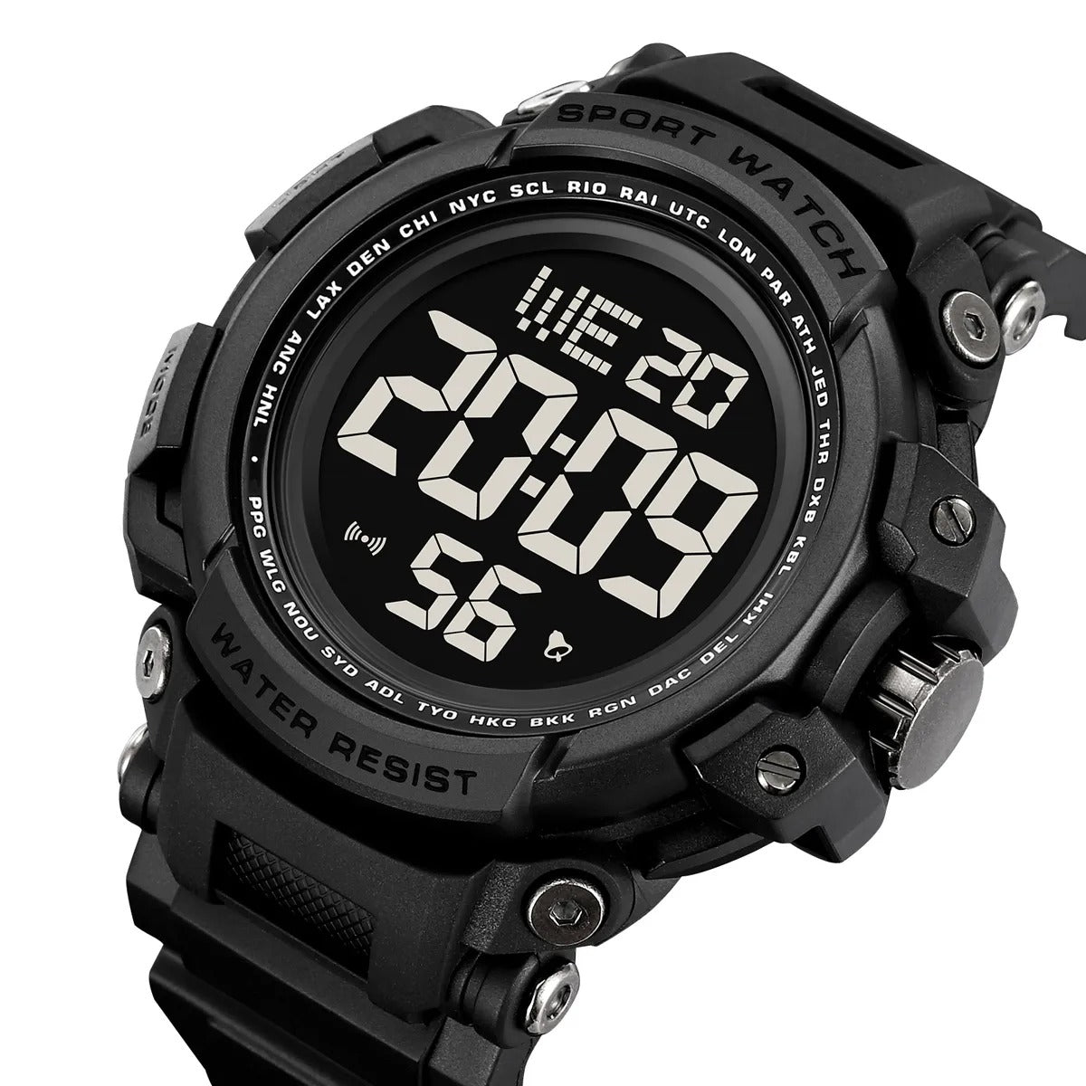 Skmei - 2422 - Digital Big Dial Shock Sports Watch - black image 1
