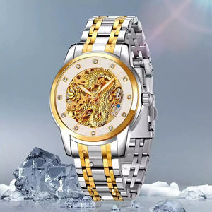 SKMEI - 9310 - Premium Dragon Automatic Watch - silver/silver image 1