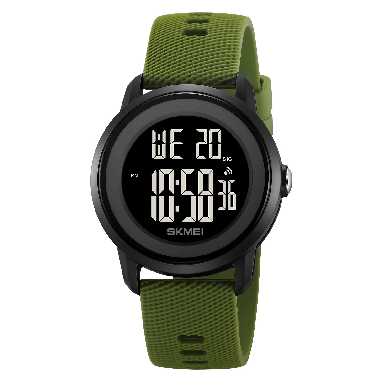 Skmei - 2218 - Active Day Digital Watch - ArmyGreen image 3