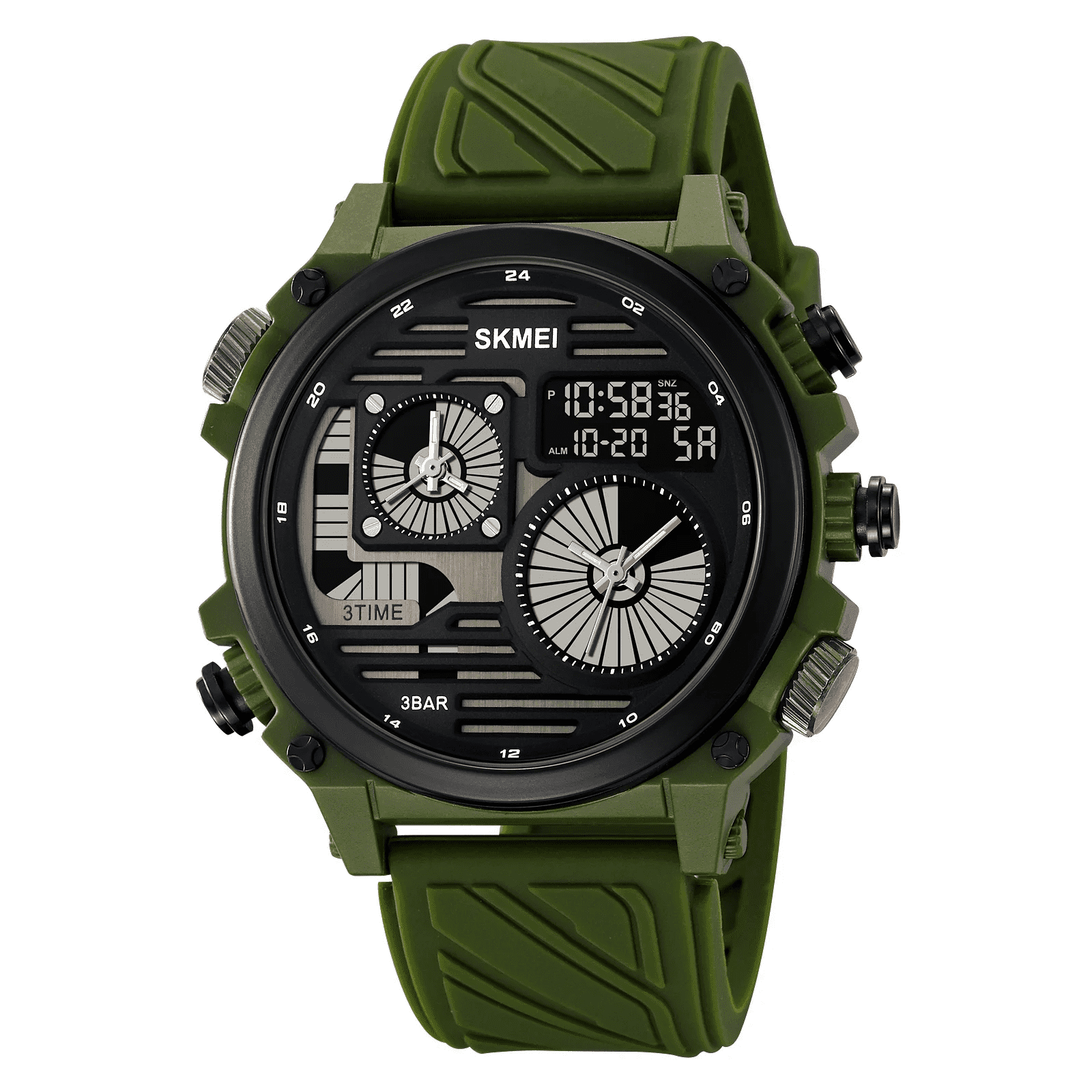 Skmei - 2202 - 4 Time Display Digital Sport - Green image 0