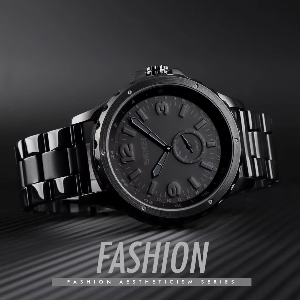 SKMEI - 1513 - High Quality Luxury Watch - Black image 3