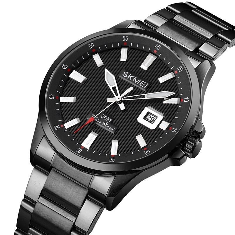 SKMEI - 1654 - High Quality Luxury Watch - Black image 1