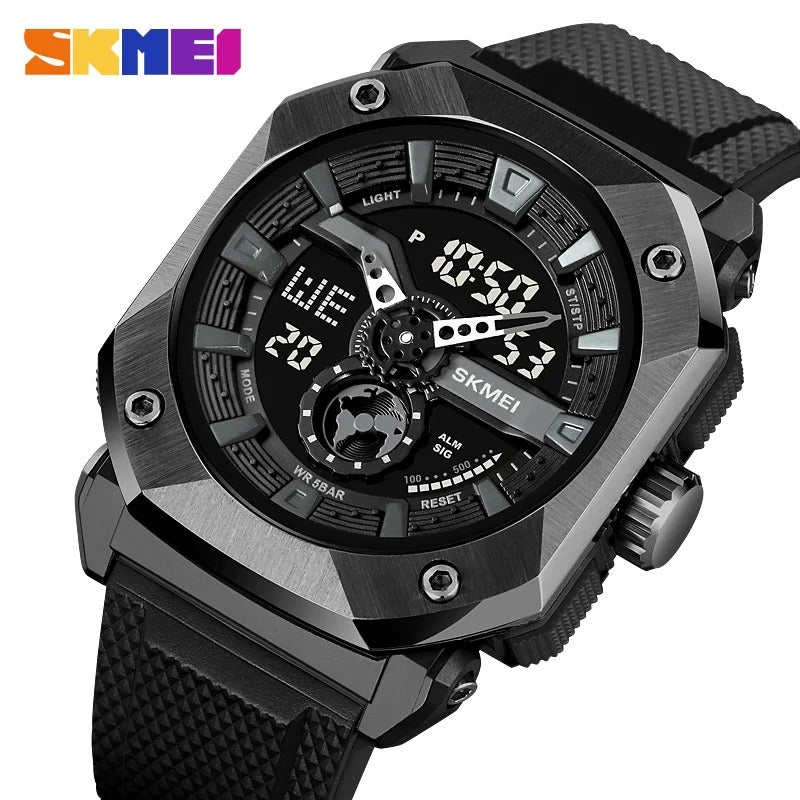 SKMEI - 2272 - Rugged Luxury Sports Watch - Black image 0