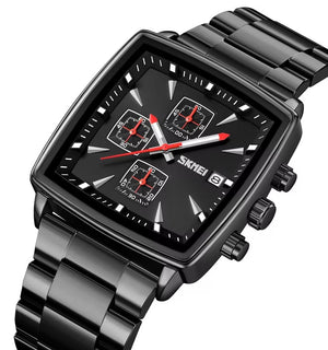 SKMEI - 9331 - Luxury Chronograph Wr30m Waterpoof Quartz - Black/Black image 0