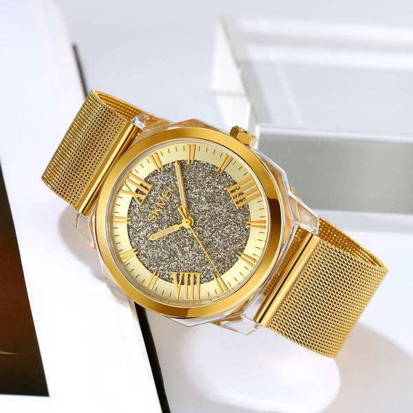 SKMEI - 2278 - High Quality Luxury Watch - Gold image 6