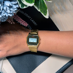 Skmei - 1123 - Digital Stainless Steel Watch - Gold image 4