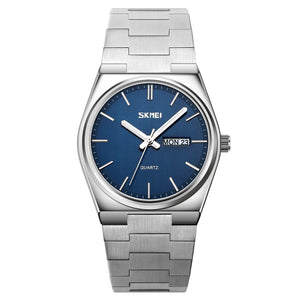 SKMEI - 9288 - Business Class Luxury Watch - Silver/Blue image 0