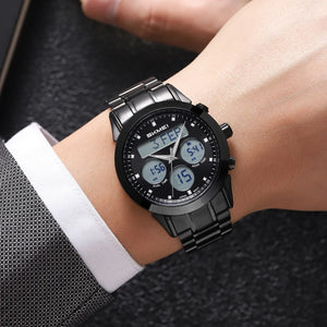 SKMEI - 2381 - Qibla Azan Time Reminder Prayer Watch - black image 2