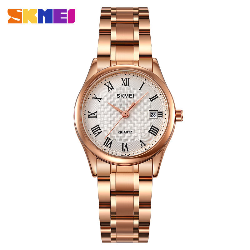 SKMEI - 2178 - Women Stainless Steel High Quality Luxury Watch - rose gold image 1