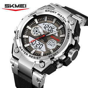 SKMEI - 2417 - High Quality Luxury Watch - Silver/White image 5