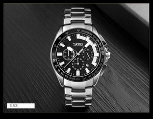 Skmei - 9167 - Stainless Watch Men's Quartz Wristwatch - White image 2