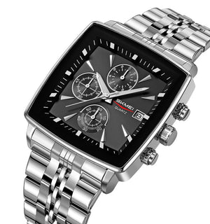 Skmei - 2434 - Men's Stainless Steel Quartz Chronograph Watch - silver image 0