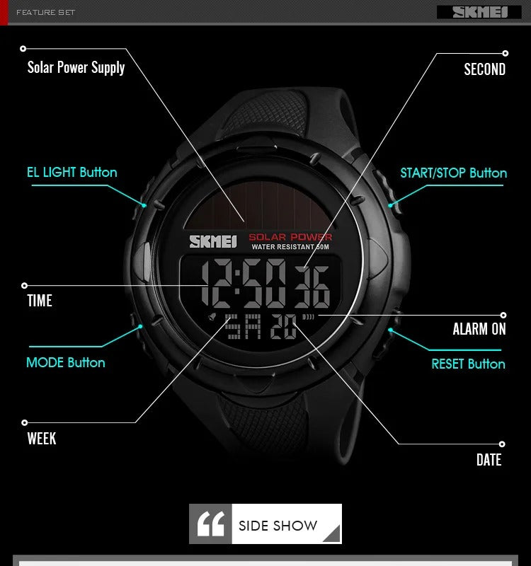 SKMEI - 1405 - High Quality Luxury Watch - Black image 2