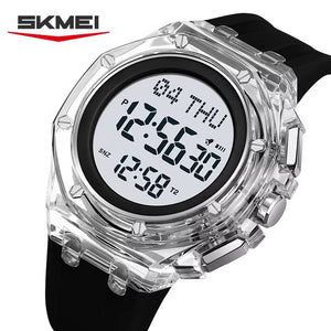 Skmei - 2481 - Heavy Duty Sports Digital Watch - white/black image 1
