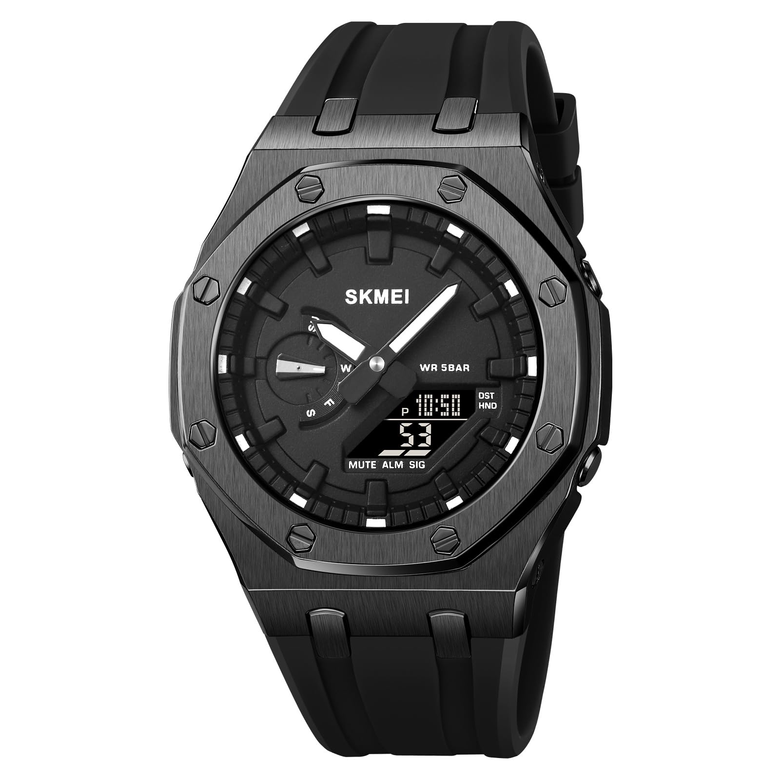 Skmei - 2243 - World time 50 Timezone - Black/Black image 0