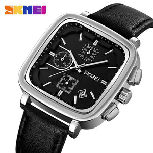 Skmei - 2182 - Simply Date Stopwatch - Silver image 0