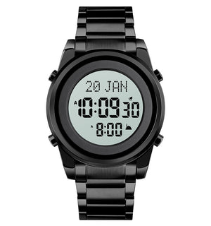 SKMEI - 1734 - Qibla Azan Time Reminder Prayer Watch - black image 0