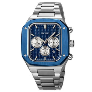 SKMEI - 2201 - Square Chronograph Watch - Blue image 1