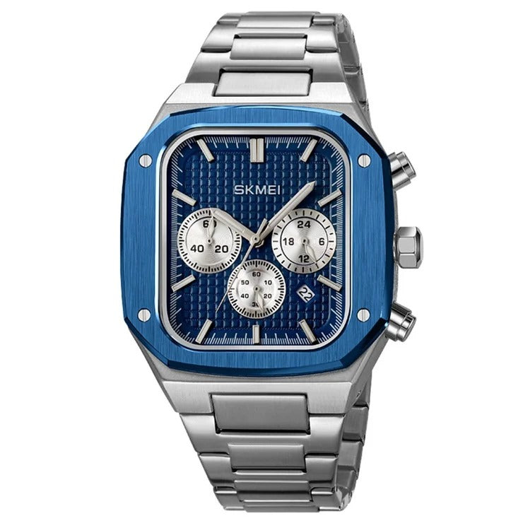 SKMEI - 2201 - Square Chronograph Watch - Blue image 1