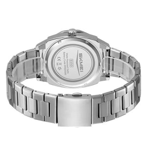 SKMEI - 9350 - 3ATM Waterproof Men Business Watch - Silver/Black image 4