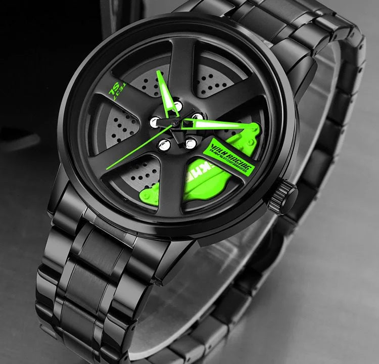 Skmei - 1787 - Rotating Wheel Rim - Green image 2