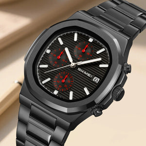 Skmei – 9374 – Chronograph Edition Watch – Black/Black image 3