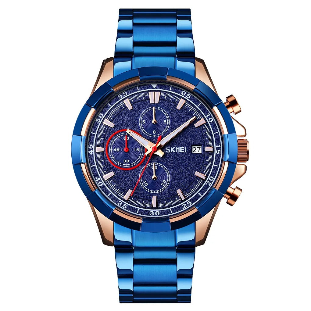 SKMEI - 9192 - Premium Chronograph Analog Watch - blue image 1