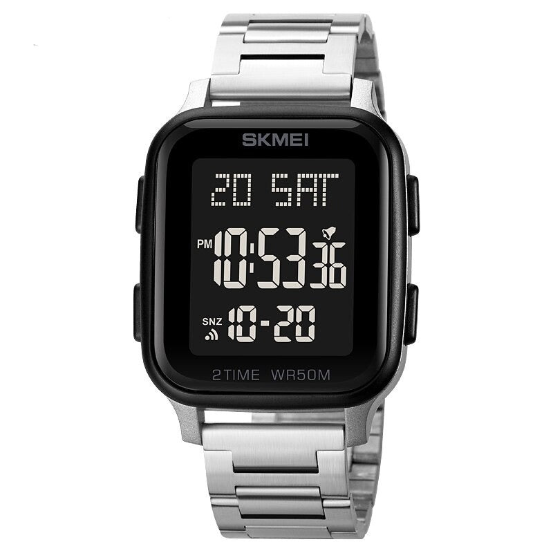 Skmei - 1859 - Digital Electronic LED Display Watch - silver image 0