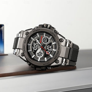 SKMEI - 2417 - High Quality Luxury Watch - Black/Black image 3